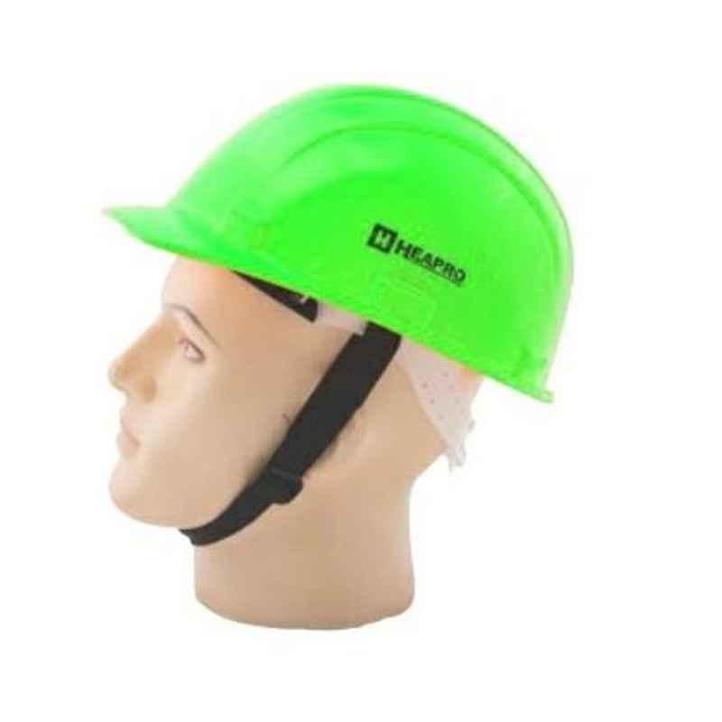 Heapro Green Ratchet Type Safety Helmet, HR-001 (Pack of 10)