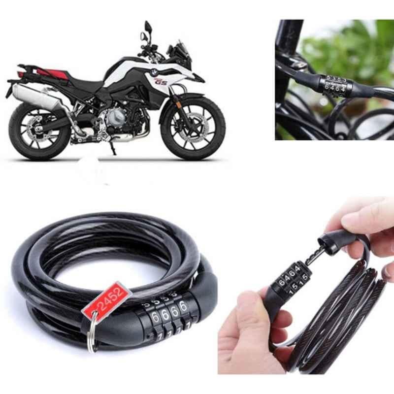 Auto Pearl PVC & Plastic Black Combination Cable Lock for F 750 GS, 523