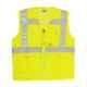 Club Twenty One Workwear Medium Yellow Polyester Safety Jacket with 2 inch Reflective Extra Tape