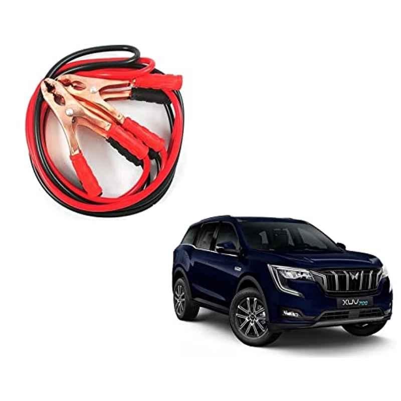 Kozdiko 7.5ft 500A Copper Heavy Duty Anti-Tangle Car Battery Booster Jumper Cable for Mahindra XUV 700