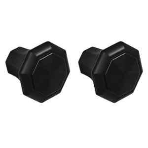 Plantex Knobs for Drawer/Octagon Shape Drawer Knobs/Knobs for Cabinets/Pull-Push Knobs for Kitchen/Bedroom Drawer (Pack of 2) DTK-302, Black