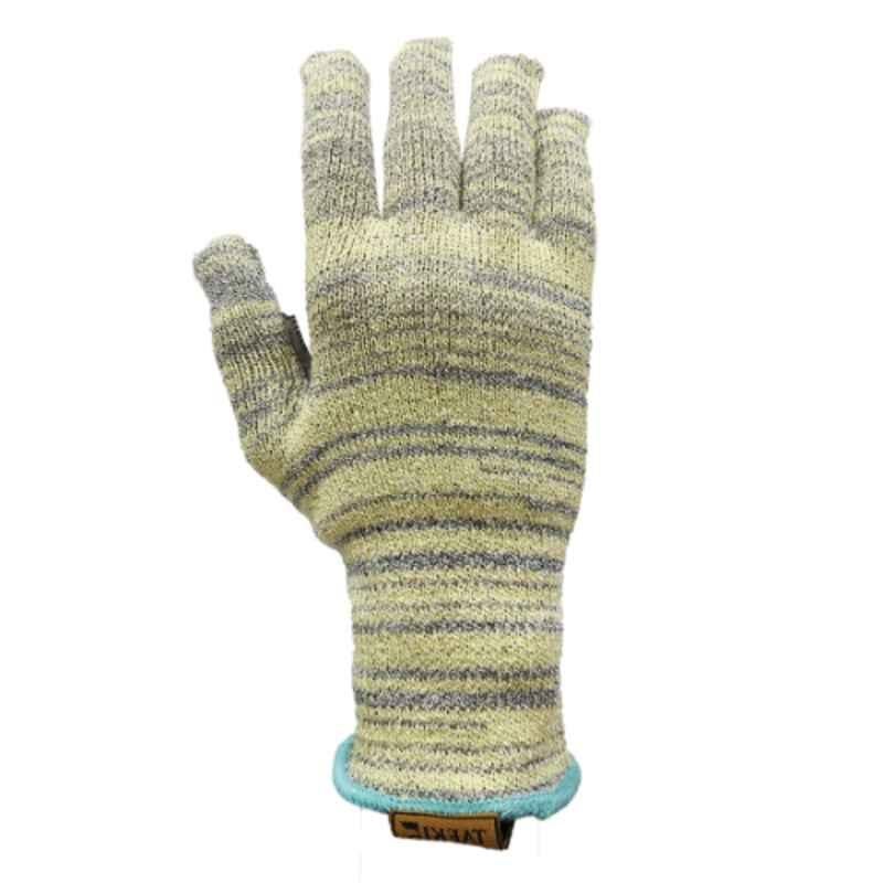 Deltaplus VECUT 55 Polyethylene Fibre Yellow & Grey Safety Gloves, Size: 7