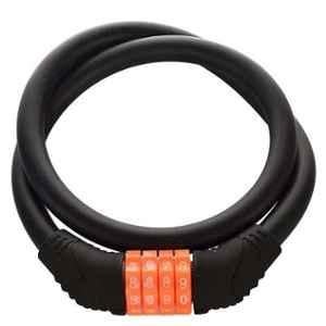 AllExtreme EXBNCL1 2Ft 4 Digit Security Anti-Theft Protection Resettable Number Combination Cable Lock