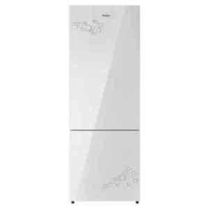 Haier 265 Litre 3 Star Mirror Glass Frost Free Double Door Bottom Mount Convertible Refrigerator, HRB-3153PMG-P