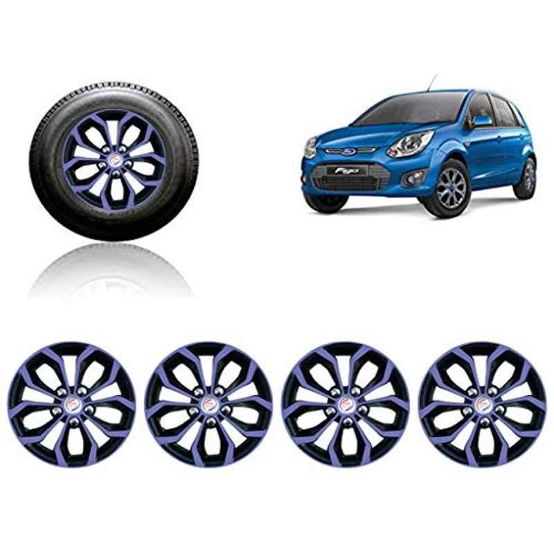Auto Pearl 4 Pcs 14 inch ABS Violet & Black Car Wheel Cover Set for Ford Figo T2
