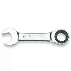 Toptul 15mm Non-Rev Stubby Ratchet Combination Wrench, AOAB1515