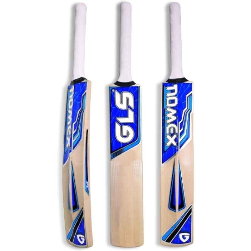 GLS Hitter Pro 1100-1200g Poplar Willow Wood Single Blade Cricket Bat for 15+ Yrs