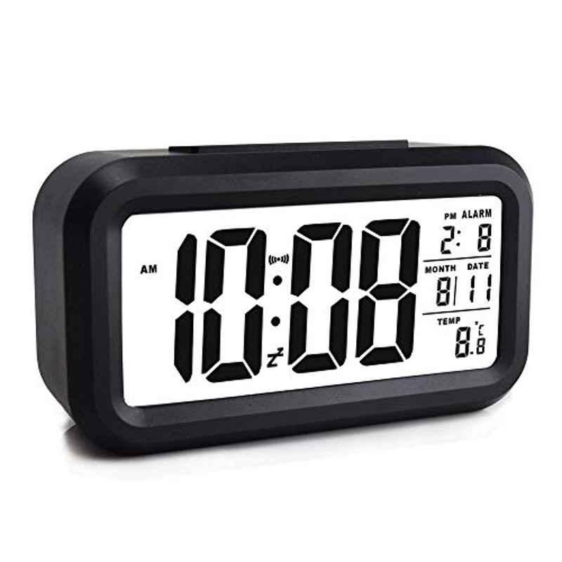 Rubik 4.5 inch Black Digital LED Alarm Clock