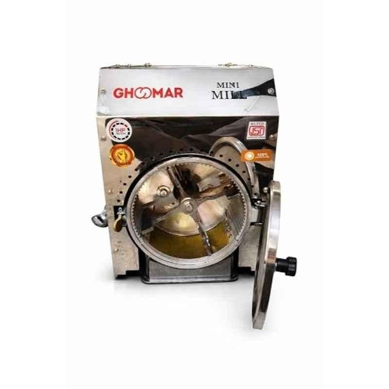 Ghoomar 1HP 6kg/h Stainless Steel Portable Mini Mill Professional Flour Grinder