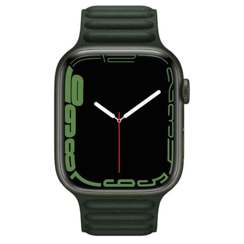 Apple ML803ZE/A 45mm Sequoia Green Leather Link-M/L Band