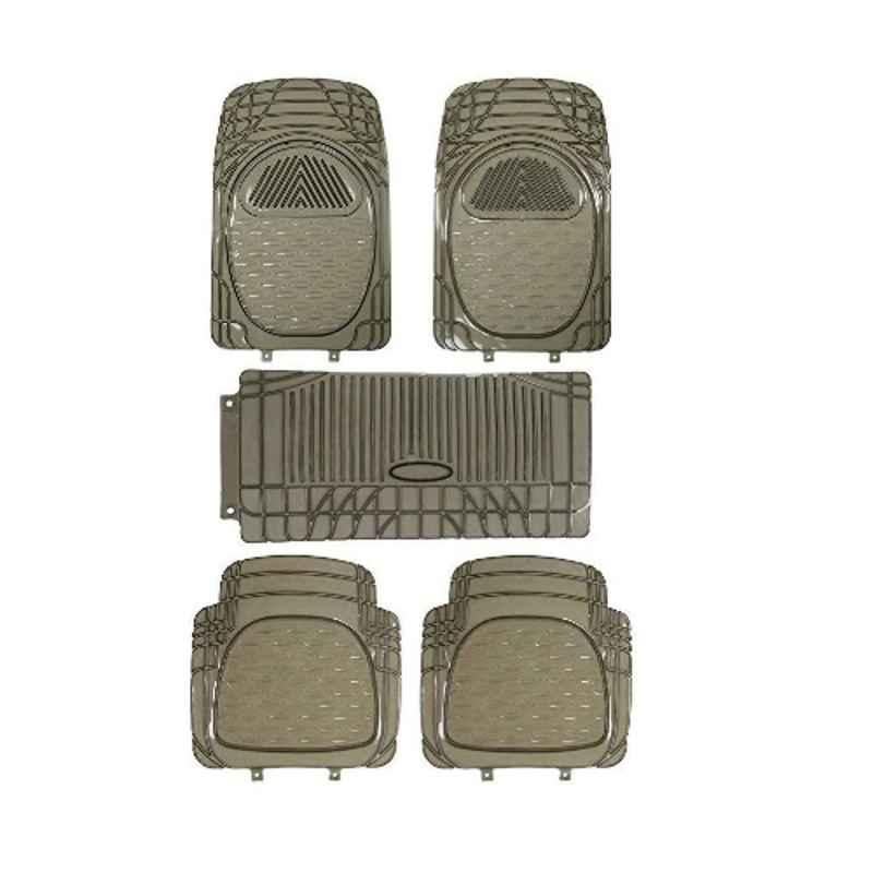 Kozdiko Rubber & PVC 6205 Clear Car Foot Mat Set for Audi A6