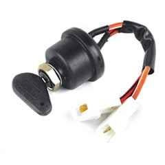Uno Minda Ignition Starter Switch with Wire, 2 Coupler & 2 Keys for Mahindra Tractor, IGN-7622
