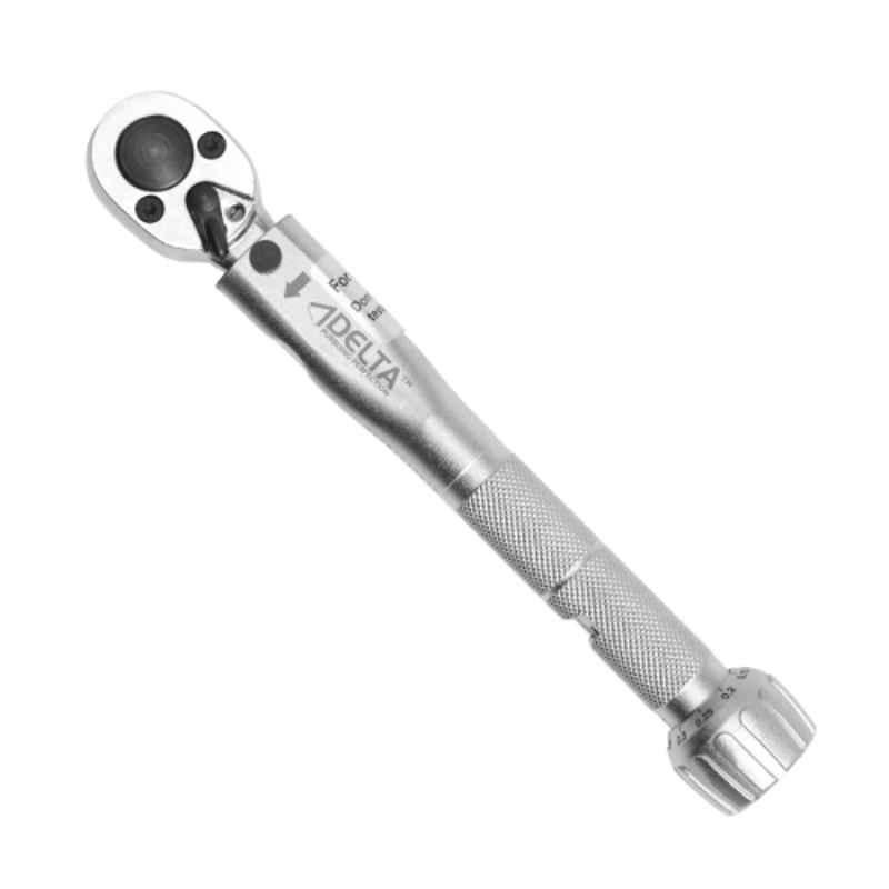 Delta Imports 1/4 inch 0.4-2Nm Silver Mechanical Torque Wrench , DTW-2N