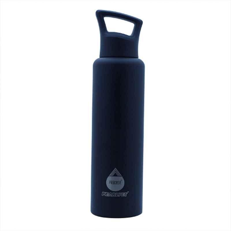 Pearlpet Procasa G50 750ml Stainless Steel Black Hot and Cool Thermos Water Bottle, 500041921394-02080