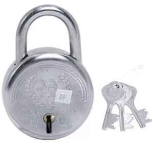 Harrison 65mm Alloy Steel Chrome Plated Finish Padlock with 3 Keys
