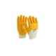Mallcom 8 Inch Yellow Light Palm Nitrile Safety Gloves, LPKY (Pack of 12)