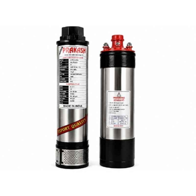 Balaji Prakash 2HP 10 Stage Single Phase Pure Copper Oil Filled Submersible Pump