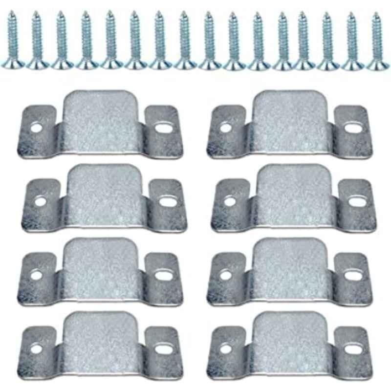 Aqson 46x96mm Flush Mount Interlocking Clip Bracket Connector (Pack of 4)