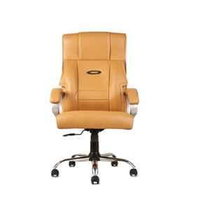 CELLBELL Grazia C57 Leatherette High Back Beige Executive Chair, CBHKFOC1009
