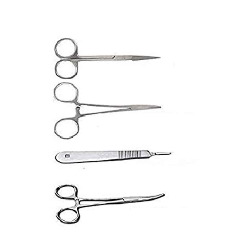 Forgesy 4 Pcs Stainless Steel Surgical Set, SUNX12