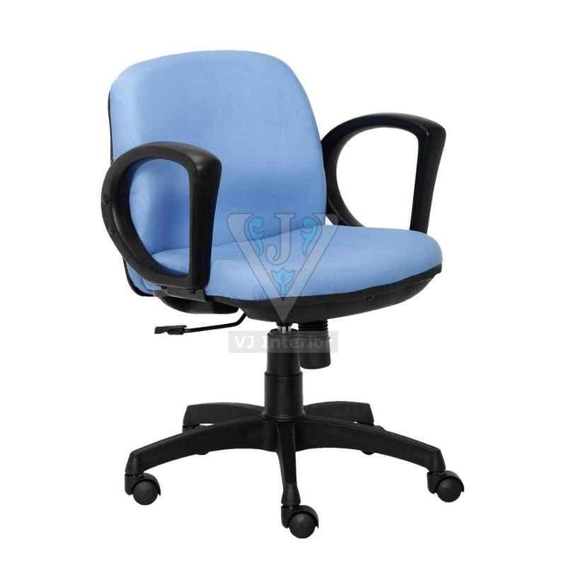 VJ Interior 18x18x16 inch Light Blue Crepe Fabric executive Chair, VJ-1025