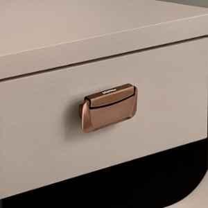Plantex 3 inch Zinc Rose Gold Drawer Kadi for Home & Office, APS-DTK-295
