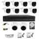 CP Plus 5MP 2 Pcs Dome & 8 Pcs Bullet Camera, 16 Channel DVR with Usewell Accessories, 5MP-16HD-8+2-2TB-USEWELL
