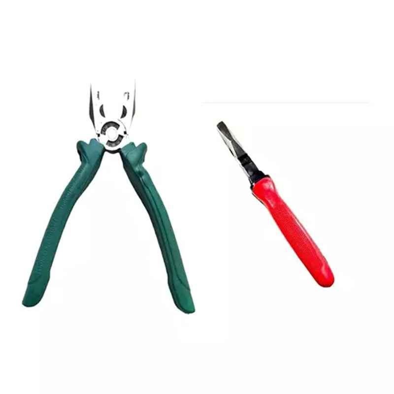 Sky Blue 2 Pcs 7.8 inch Lineman Plier Combo, SBE_PLIER_COMBO_MOD_01382