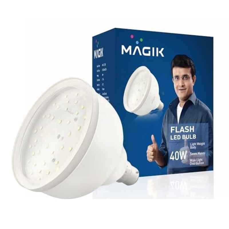 Magik Power Plus 40W 6500K B22 Cool White Flash LED Bulb, LUPP040C1894