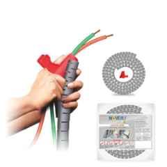 Noveau Safe-T-1ST 16mm 1.5mm Virgin HDPE Metallic Silver Cable Zipper, NSFZ16MS0105 (Pack of 2)