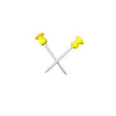 GYM24 Equipment Alloy Steel & Plastic Silver & Yellow Weight Stack Selector Pin