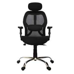 Savya Home Black High Back Office Chair, AM-5001CBCA