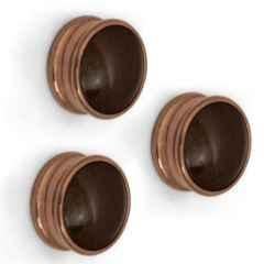 Plantex Knobs for Drawers/Drawer Knobs/Round Knob for Cabinets/Pull-Push Knob for Kitchen/Bedroom Drawer (Pack of 3) Rose Gold
