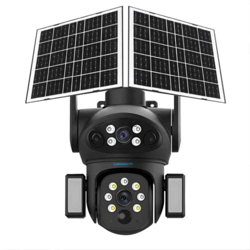 Cybernautt X8A 4MP+4MP+4MP 4G LTE Dual Solar Security Camera with AI Human Detection Full Colour Night Vision & Two-Way Talk