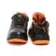 Agarson Passion Steel Toe Black & Orange Work Safety Shoes, Size: 7