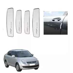 Spreadx Plastic Car Stylish I-Pop White Colour Elegant Door Guard Protection Universal Type for Maruti Suzuki Swift Dzire Type-1 Set Of 4 Pcs, SPR-CJW5GE