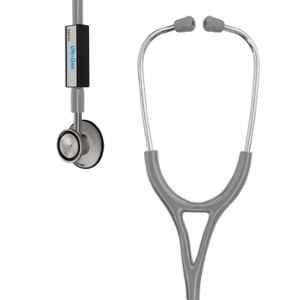 Lifeline Silver Aluminium Light Blue Single Diaphragm Chest Piece Stethoscope with 2 Way Tube, STH008