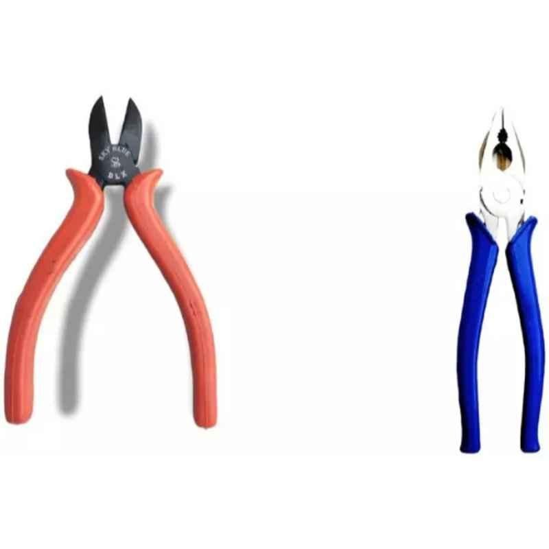 Sky Blue 2 Pcs 7.8 inch Lineman Plier Combo, SBE_PLIER_COMBO_MOD_00588
