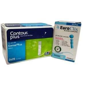 Contour C.Plus 50 Pcs Glucometer Strips Box