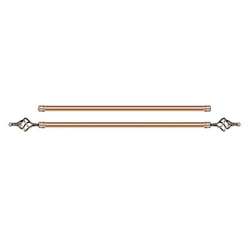 Neostyle 150-300cm Metal Copper Wall Mounted Roman Adjustable Curtain Rod