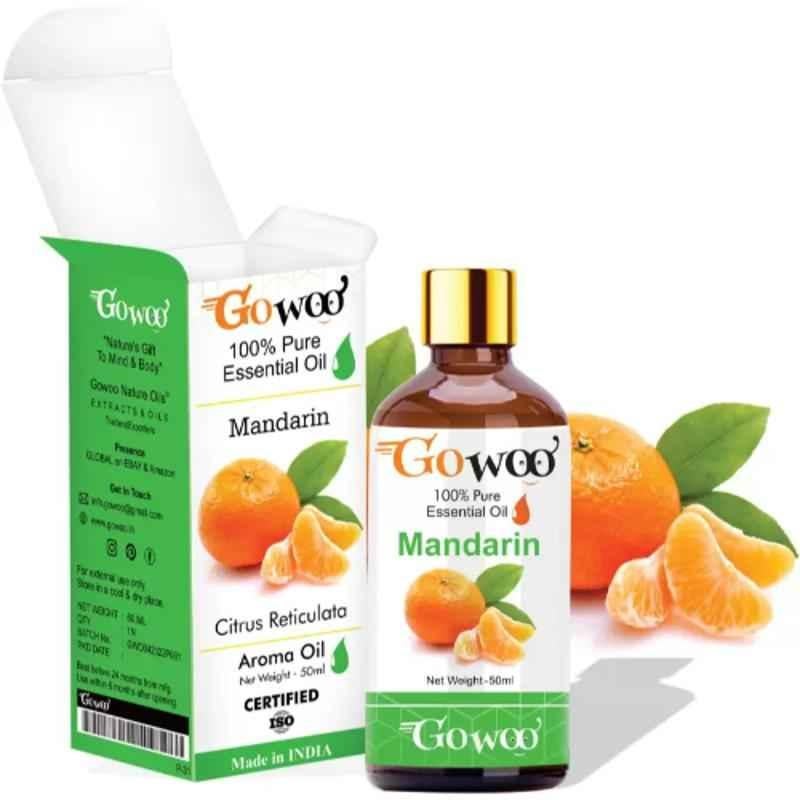 GoWoo 50ml Mandarin Oil for Hair, Skin & Aromatherapy, GoWoo-P-140