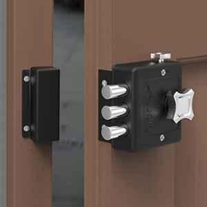 Plantex Heavy Duty Dead Bolt Lock/Rim Lock Set/Trio Lock Dead Bolt for Home/Office/Hotel Z-Black