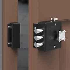 Plantex Heavy Duty Dead Bolt Lock/Rim Lock Set/Trio Lock Dead Bolt for Home/Office/Hotel Z-Black