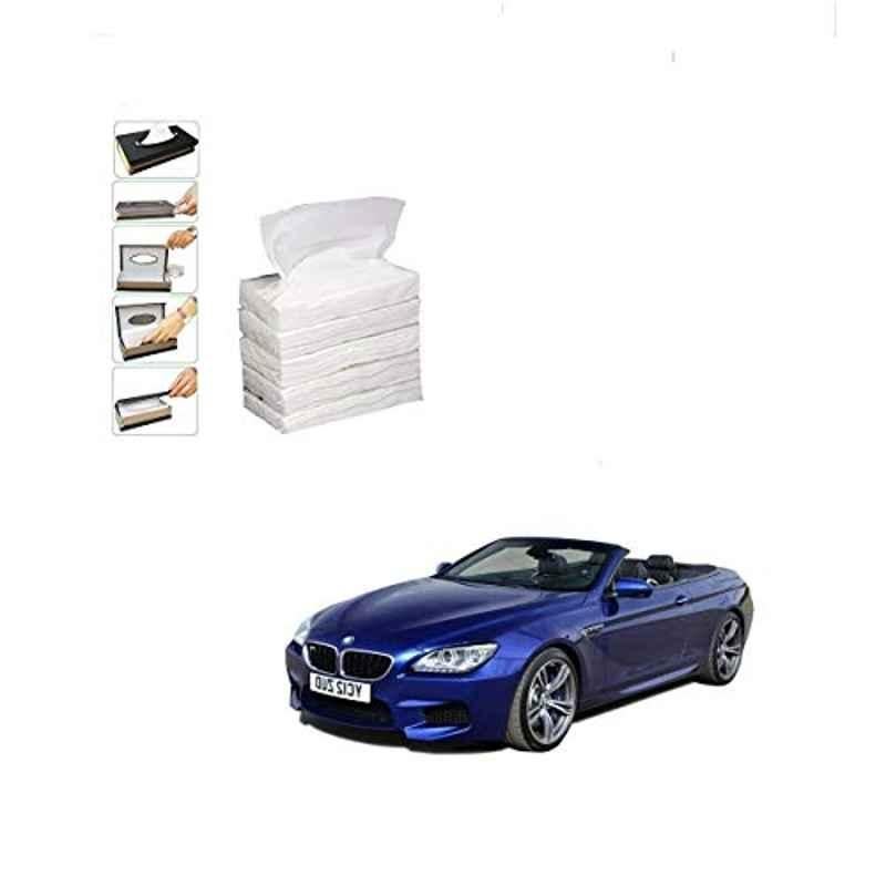Kozdiko 100 Pulls Dispenser Box Refiller Tissue Paper with 200 Sheets for BMW 6 Series (Pack of 5)