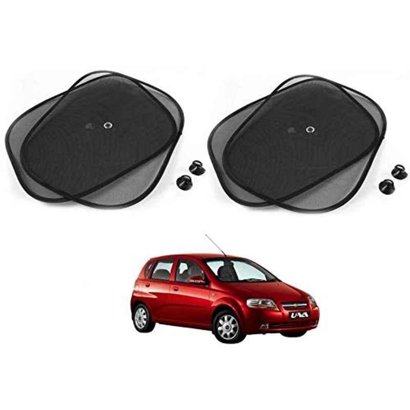 Kozdiko 4 Pcs Black Chipokoo Car Window Sunshade Curtain Set for Chevrolet UVA, koz_78978