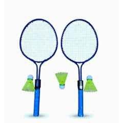 Roxons Alloy Steel Blue TurboHit 2 Pcs Badminton Racket Kit with 3 Pcs Shuttlecocks