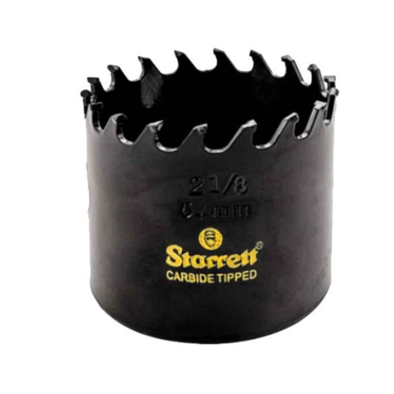 Starrett 54mm Black High Performance Triple Chip Tungsten Carbide Tipped Hole Saw, CT218