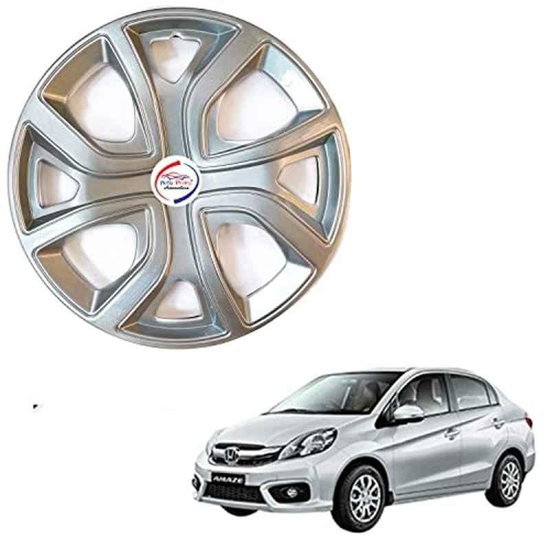 Auto Pearl 4 Pcs 14 inch ABS Press Type Hubcap Wheel Cover Set with Retention Ring for Honda Amaze Type 2
