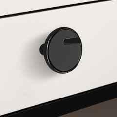 Plantex Knobs for Drawers/Drawer Knobs/Round Knob for Cabinets/Pull-Push Knob for Kitchen/Bedroom/Drawer SH-433, DC-Black & Z-Black