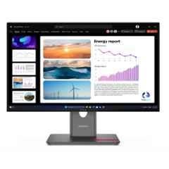 Lenovo ThinkVision P24Q-40 23.8 inch 2560x1440p QHD IPS Raven Black LED Monitor, 64B3GAR2IN